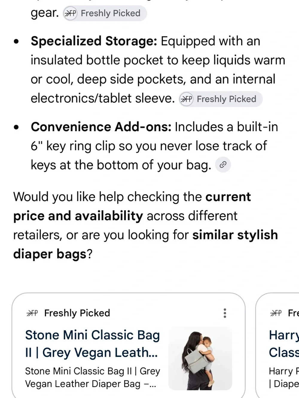 Freshly Picked NEW Classic Diaper Bag ll